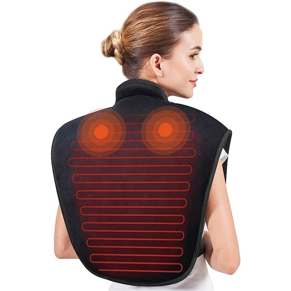 Lot of 1 Snailax Heated Body Wrap/Heating Pad for Neck & Shoulders w/ Massage & Heat Function
