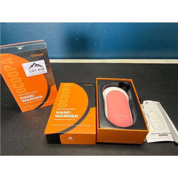 Lot of 2 Ocoopa Portable Powerbanks/Rechargeabe Hand Warmers (10,000mAh each!)