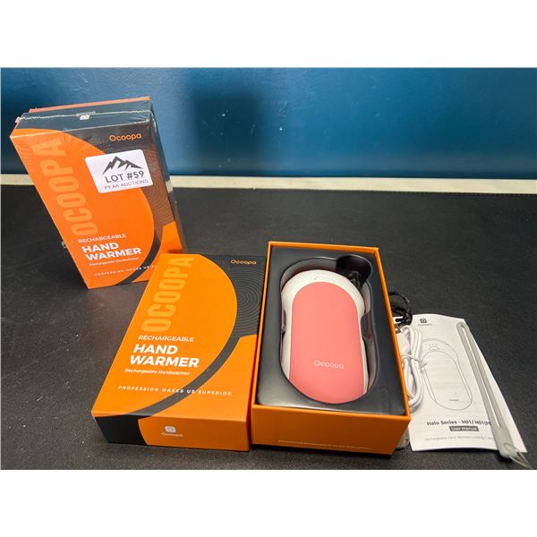 Lot of 2 Ocoopa Portable Powerbanks/Rechargeabe Hand Warmers (10,000mAh each!)