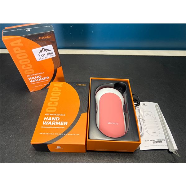 Lot of 2 Ocoopa Portable Powerbanks/Rechargeabe Hand Warmers (10,000mAh each!)