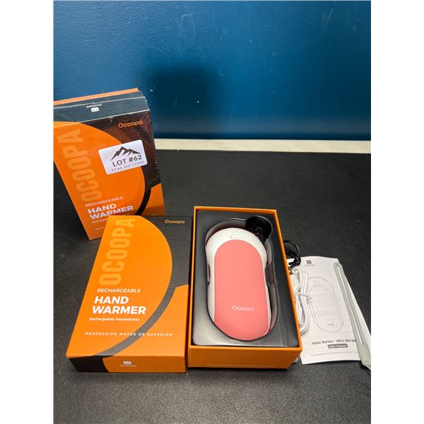 Lot of 2 Ocoopa Portable Powerbanks/Rechargeabe Hand Warmers (10,000mAh each!)