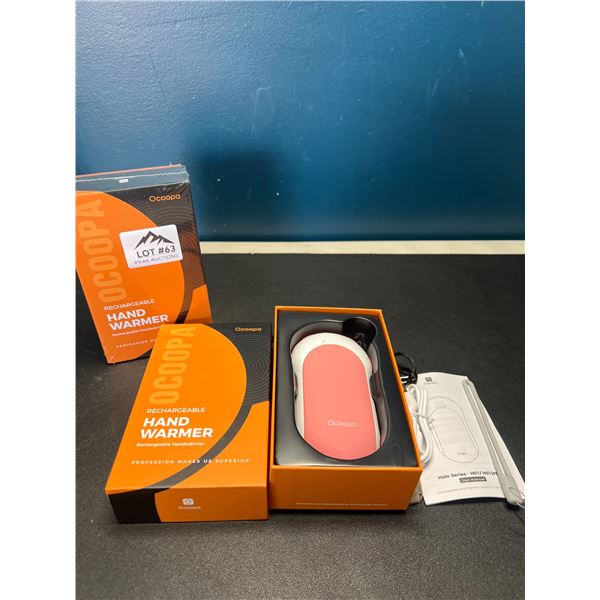 Lot of 2 Ocoopa Portable Powerbanks/Rechargeabe Hand Warmers (10,000mAh each!)