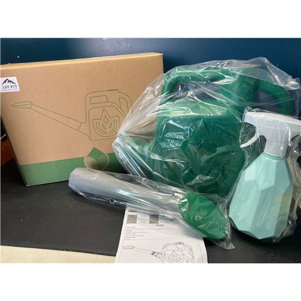 Lot of 1 6L Watering/Gardening Can w/ Spray Bottle