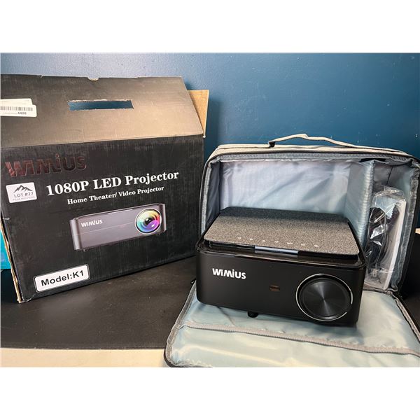 Lot of 1 Wimius K1 5G WiFi Bluetooth Native 1080P LED Video Projector - BRAND NEW!