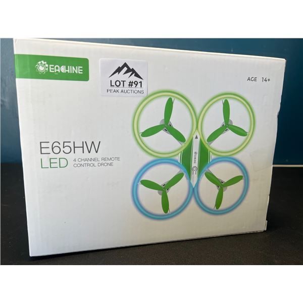 Lot of 1 Eachine E65HW LED 4-Channel Remote Control Drone