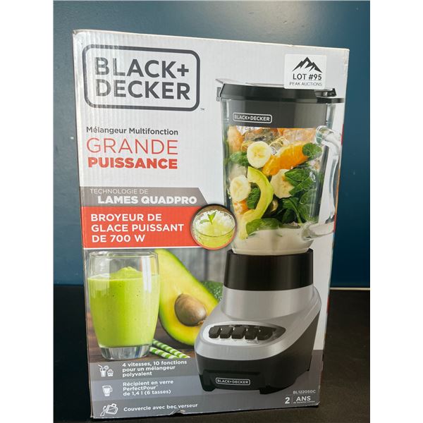 Lot of 1 Black+Decker Power Crush Multi-Function Kitchen Blender