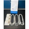Image 1 : Lot of 3 Premium Fast-Charge Cables for Apple Devices - 3 Pack of Blocks/Cords