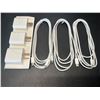 Image 2 : Lot of 3 Premium Fast-Charge Cables for Apple Devices - 3 Pack of Blocks/Cords