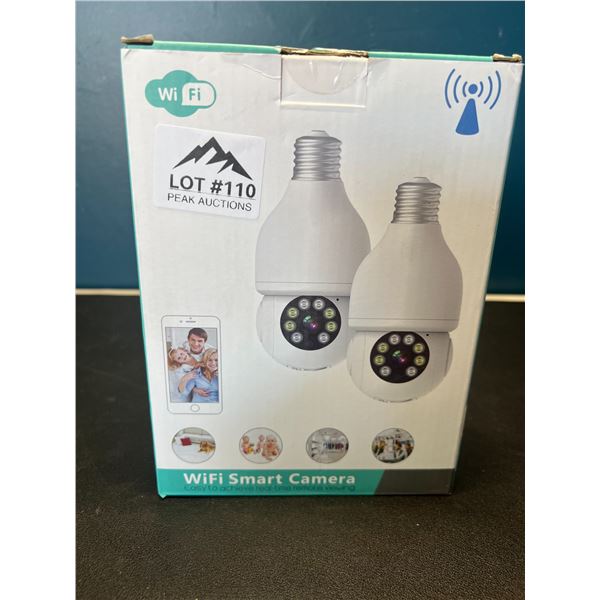 Lot of Wifi Smart Security Cameras - Lightbulb Style - 2pack