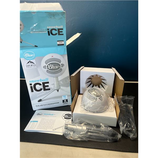 Lot of 1 Blue Snowball ICE Plug-And-Play USB Microphone