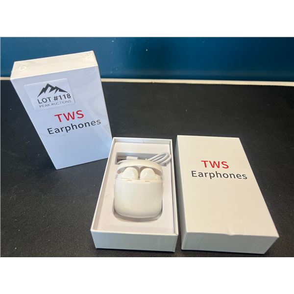 Lot of 2 Pairs of TWS Earphones/Bluetooth Earbuds