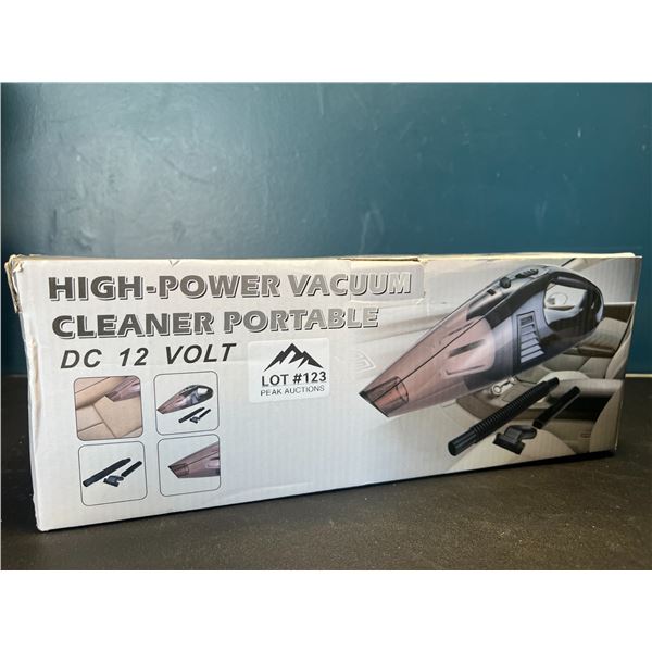 Lot of 1 High-Power Portable Car Vacuum - DC 12V