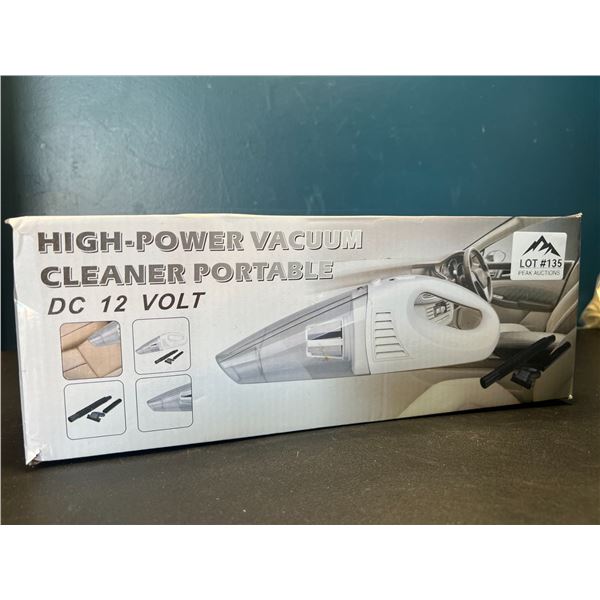 Lot of 1 High-Power Portable Car Vacuum - DC 12V