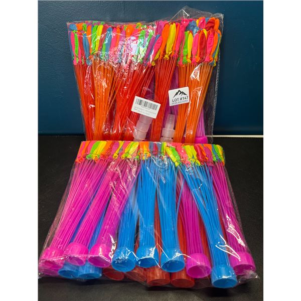 Lot Of 2 Packs Of Self Sealing Easy Fill Water Balloons 666 Balloons Lot of 2 packs of self sealing easy fill water balloons 666 balloons