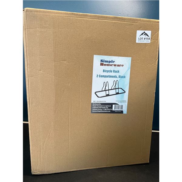 Lot of 1 Bicycle Rack - 2 Compartments - Black