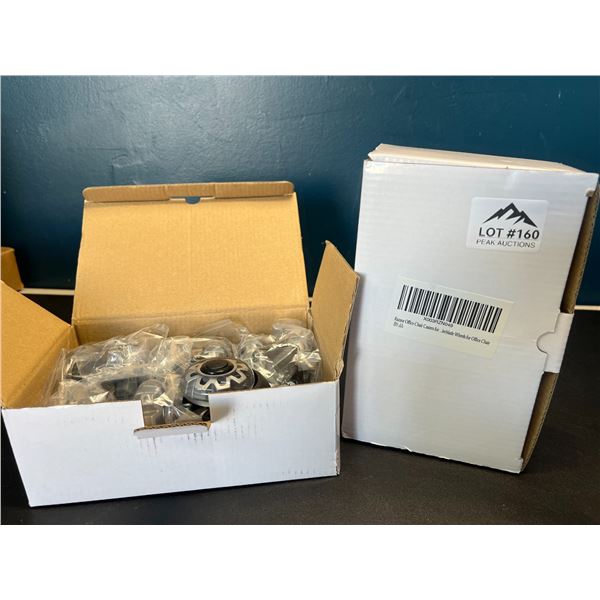 Lot of 2 Boxes of Roller-Blade Style Wheels for Office Chairs