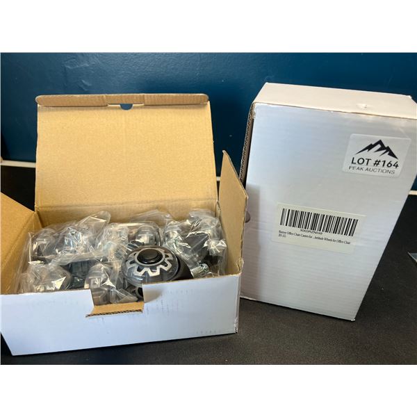 Lot of 2 Boxes of Roller-Blade Style Wheels for Office Chairs