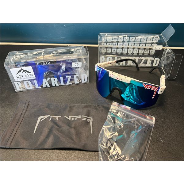 Lot of 2 Pit Viper Polarized Sunglasses
