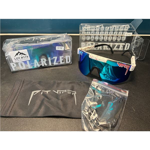 Lot of 2 Pit Viper Polarized Sunglasses