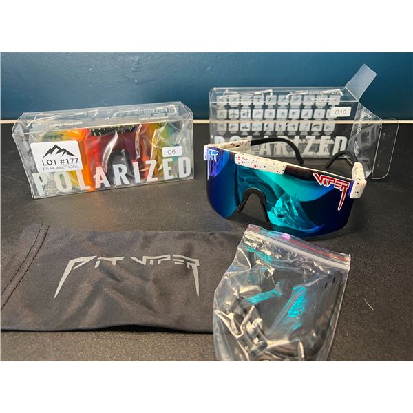 Lot of 2 Pit Viper Polarized Sunglasses