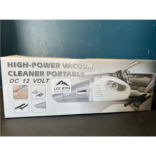 Lot of 1 High-Power Portable Car Vacuum - DC 12V