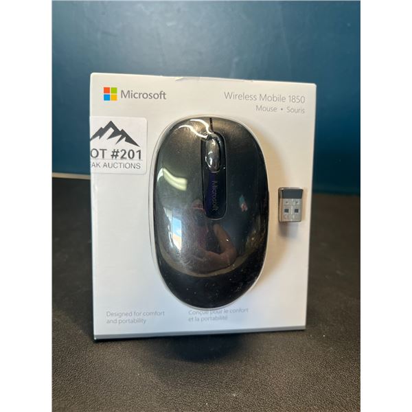 Lot of 1 Microsoft Wireless Mobile 1850 Mouse