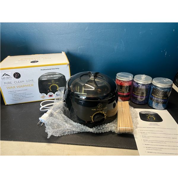 Lot of 1 Wax Warmer/Hair Removal Waxing Kit w/ Wax Beans & Pot - Brand New!