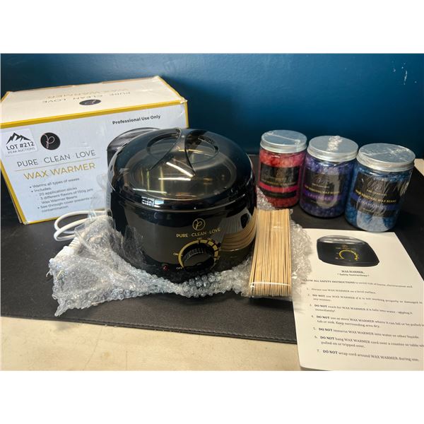 Lot of 1 Wax Warmer/Hair Removal Waxing Kit w/ Wax Beans & Pot - Brand New!