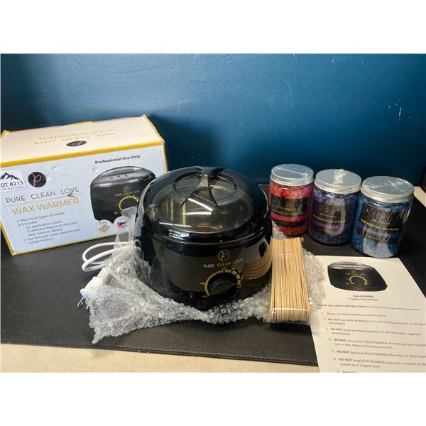 Lot of 1 Wax Warmer/Hair Removal Waxing Kit w/ Wax Beans & Pot - Brand New!