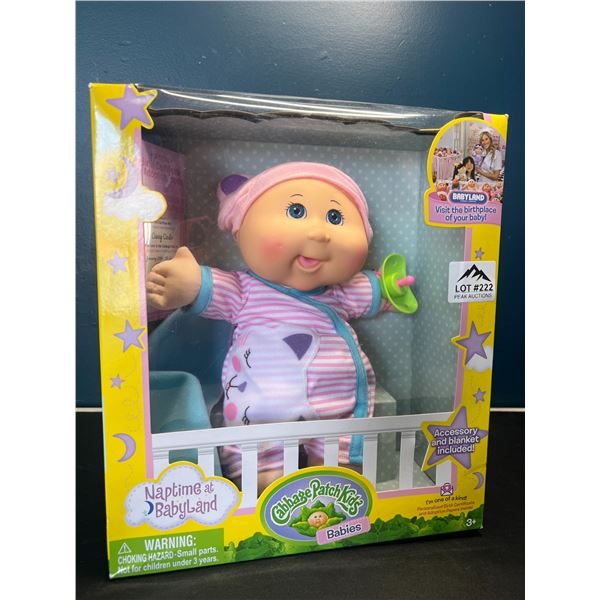 Lot of 1 Cabbage Patch Kids Naptime at Babyland Baby Doll
