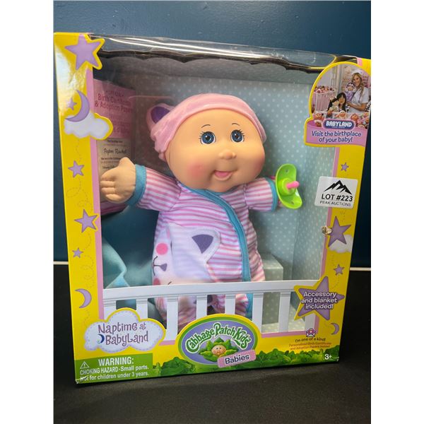 Lot of 1 Cabbage Patch Kids Naptime at Babyland Baby Doll