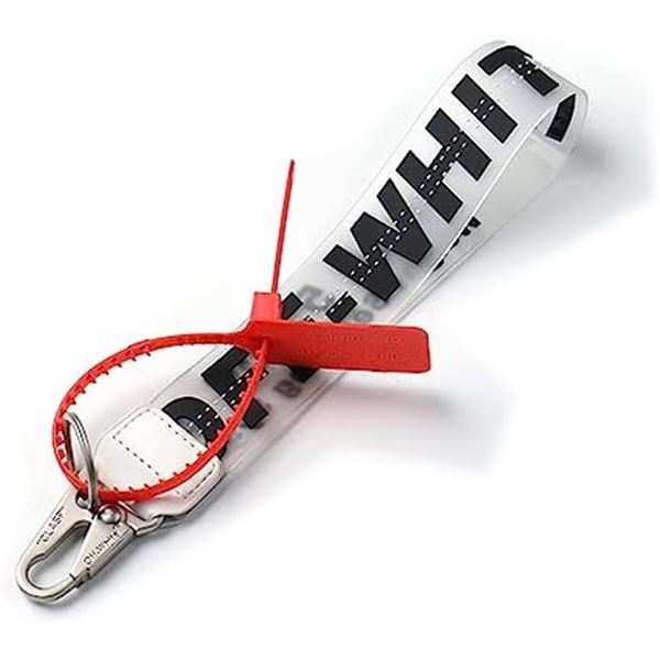 Lot of 3 Off-White Keychain Rubber Lanyards