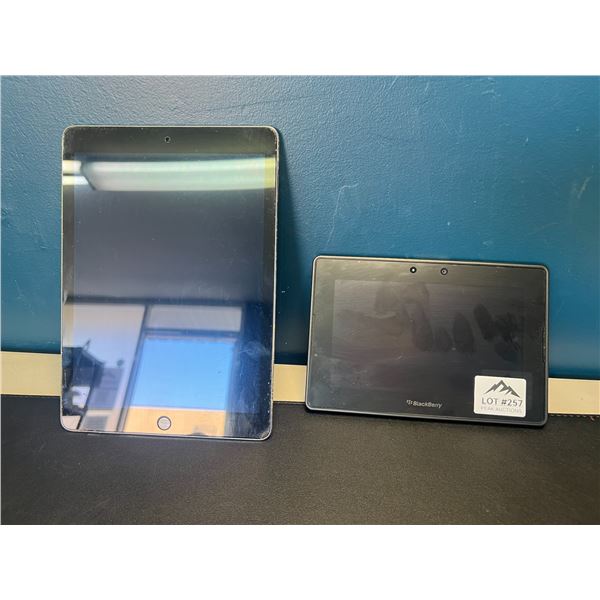 Lot of 1 iPad & 1 Blackberry Tablet - Used