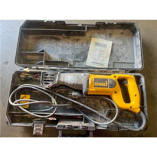 Lot of 1 Dewalt Sawzall w/ Storage Case - Used