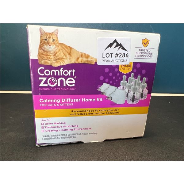 Lot of 1 ComfortZone Calming Diffuser Home Kit for Cats & Kittens