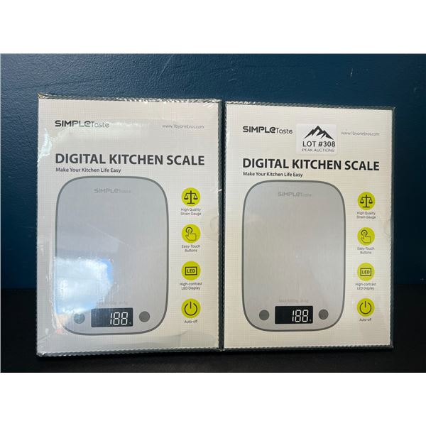 Lot of 2 Digital Kitchen Scales