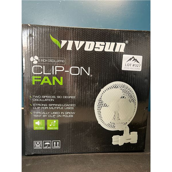 Lot of 1 Vivosun Clip-On Fan