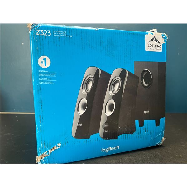 Lot of 1 Logitech Z323 2.1 PC Speaker System w/ Rich 360 Sound