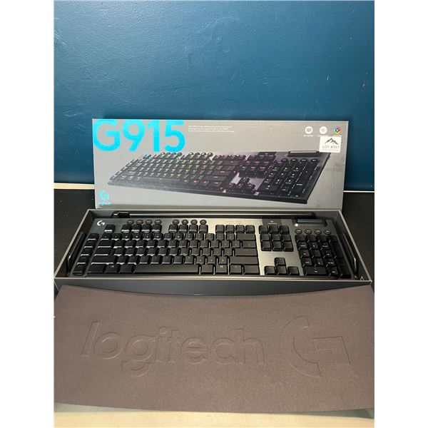 Lot of 1 Logitech G915 Tenkeyless Lightspeed Wireless RGB Mechanical Gaming Keyboard