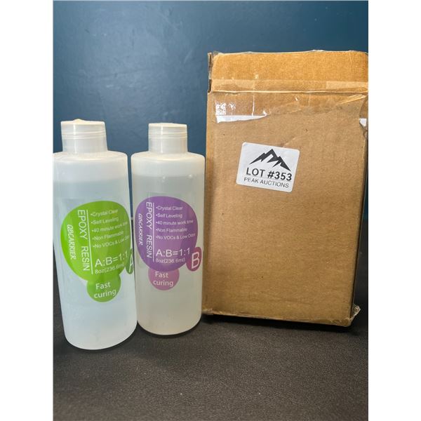 Lot of Epoxy Resin - Crystal Clear - 8oz Bottles