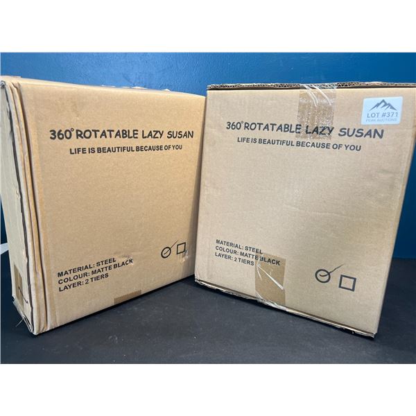 Lot of 2 360-Degree Rotatable Lazy Susans
