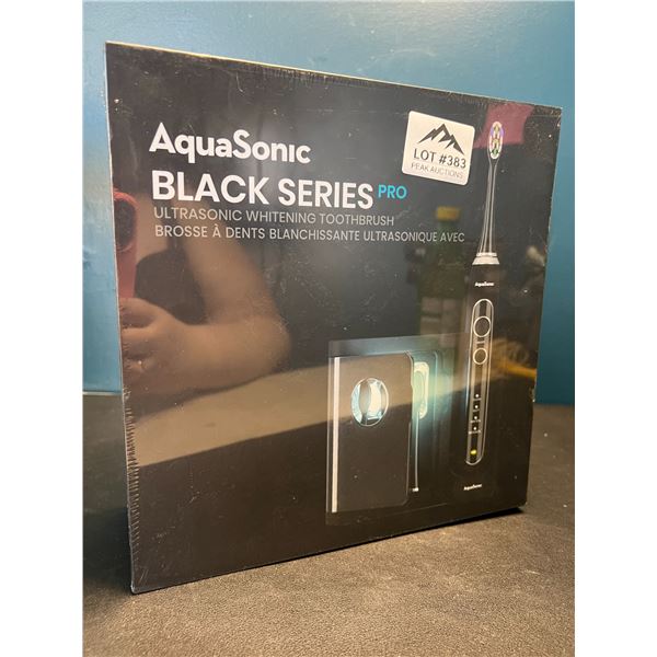 Lot of 1 Aquasonic Black Series PRO – Ultra Whitening Power Toothbrush w/ UV Sanitizing Base