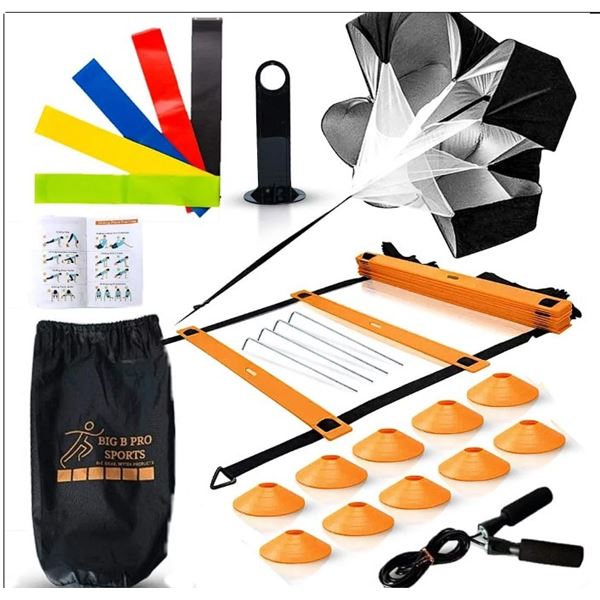 Lot of 1 Big B Pro Sports Speed & Agility Training Set - For Soccer, Football, and other Sports!