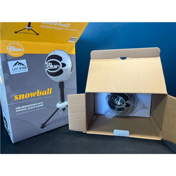 Lot of 1 Blue Snowball USB Microphone w/ Crystal-Clear Sound