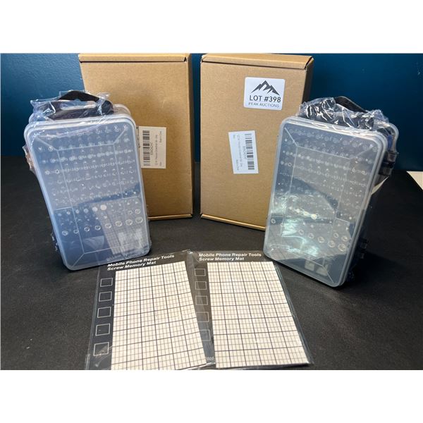 Lot of 2 Precision Screwdriver Tool Sets - 112 PCS each - Gray