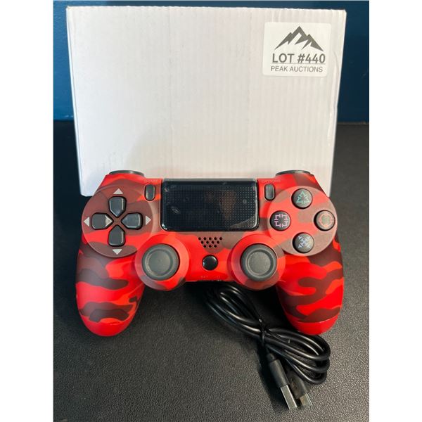 Lot of 1 Playstation 4 Controller - Red Tiger