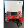 Image 1 : Lot of 1 Playstation 4 Controller - Red Tiger