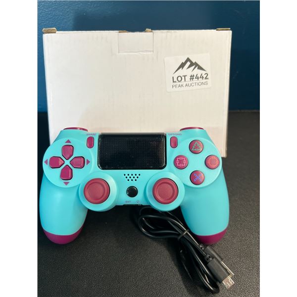 Lot of 1 Playstation 4 Controller - Blue and Plum Colour