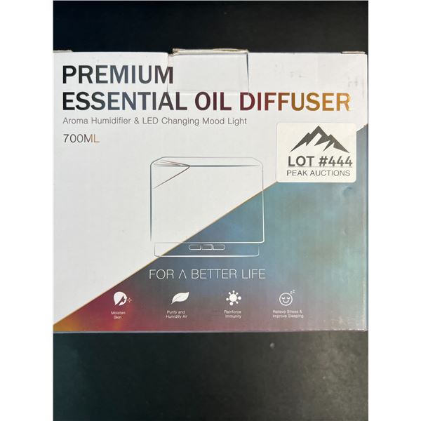 Lot of 1 Premium Essential Oil Diffuser - 700ML Capacity