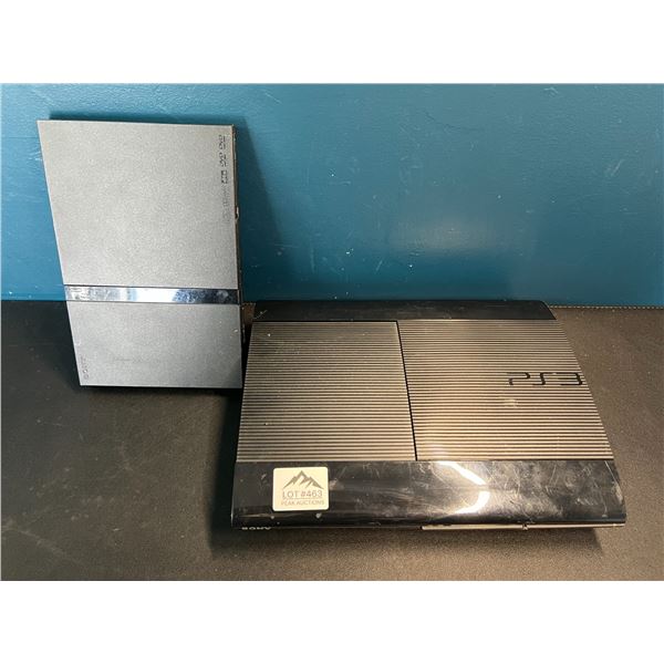 Lot of 2 Playstation Consoles - PS2 Slim/PS3